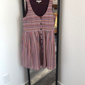 Madewell stripe button down dress